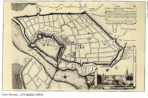 План г. Нежина. 1773 г.