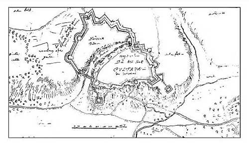«План старой и новой Полтавы» (1709 р.)